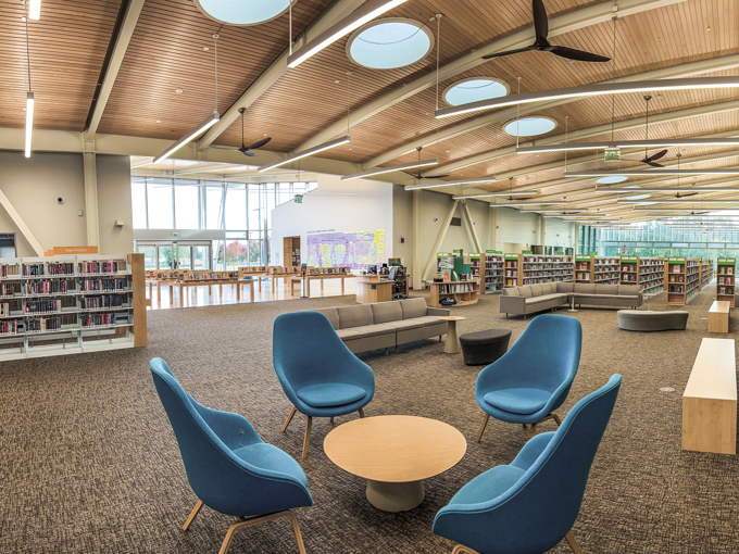 Hovedrummet på biblioteket
